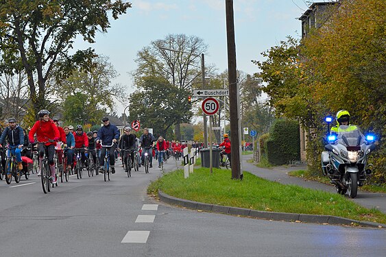 Pedal the higway! Critical mass demonstration in Germany