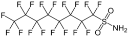 Strukturformel von Perfluoroctansulfonamid