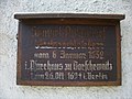 Pfarrhaus Dorfchemnitz (Zwönitz), Infotafel Samuel von Pufendorf.jpg