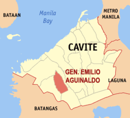 Kaart van General Emilio Aguinaldo