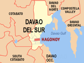 Hagonoy na Davao do Sul Coordenadas : 6°41'N, 125°18'E