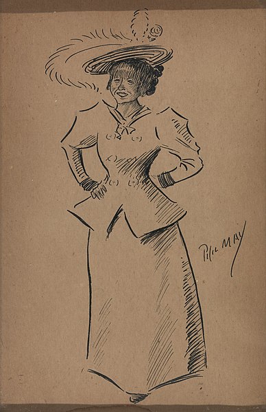 File:Phil May - Woman in Turn-of-the-Century Dress - B2012.1.12 - Yale Center for British Art.jpg