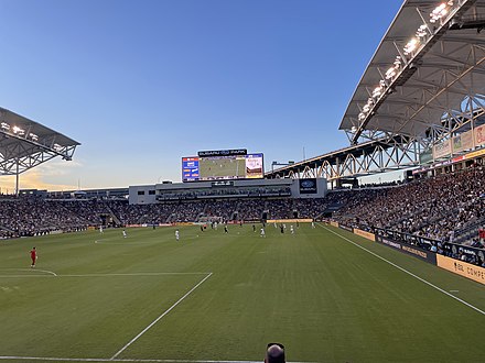 The Philadelphia Union taking on Chicago Fire FC at Subaru Park, August 2022