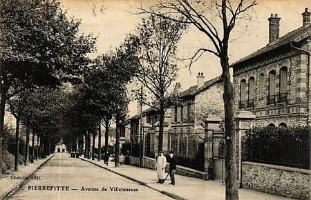 Pierrefitte.Avenue de Villetaneuse.Avenue Gabriel Péri.Maisons