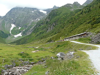 Karalm met Pinnisbach in de bovenste Pinnistal