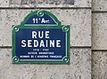 Sedaine Straßenschild.jpg