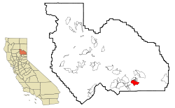 Plumas County California Incorporated and Unincorporated areas Iron Horse Highlighted.svg