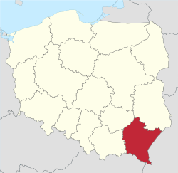 Podkarpackie in Poland.svg