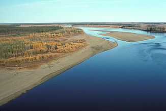 Río puercoespín en el Refugio Nacional de Vida Silvestre Yukon Flats