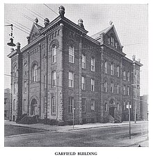 The Garfield Building served as the Pottsville High School from 1894 to 1916 Pottsville High School - Garfield School - Pottsville, Pennsylvania.jpg