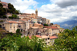 A view of the village of Prato-di-Giovellina