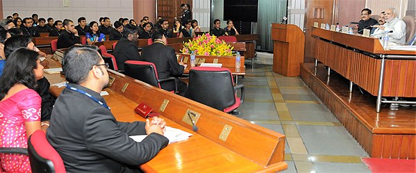 Prime Minister of India, Narendra Modi, interacting with IAS officers (on probation)