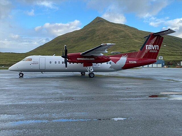 Ravn Dash 8 300 in Dutch Harbor, Alaska