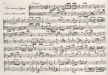 Fugue No. 15 from 36 Fugues of 1803 features six subjects developed simultaneously (Source: Wikimedia)