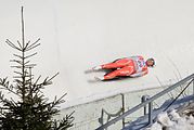 Deutsch: Vorletztes Saisonrennen im Rennrodel-Weltcup der Saison 2014/15 vom 19. bis 22. Februar 2015 in Altenberg/Erzgebirge. Tag 2: Nationencups. English: Luge world cup race season 2014/15 in Altenberg/Germany, 19th to 22nd Februar 2015. Day 2: Nations cup races.