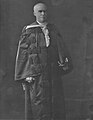 The Very Reverend Dr. Donald Fraser, DD, wearing his robes of office as Moderator of the United Free Church of Scotland, 1922–23. Private Collection.