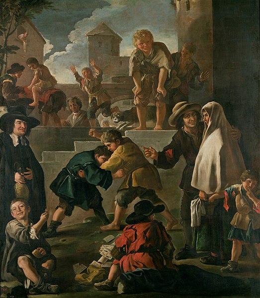 File:Riña de muchachos, de Luca Giordano (Museo del Prado).jpg