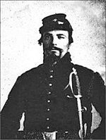 Sersan Richard Boury (1830 - 1914) moh 1 resimen west virginia relawan kavaleri - perusahaan c