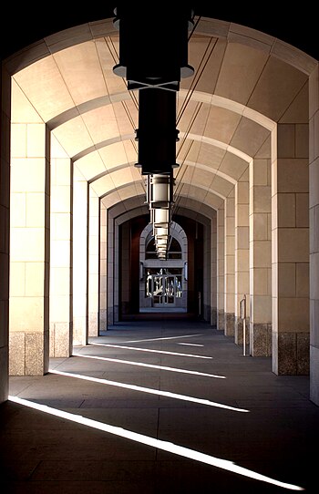A corridor at the Ronald Reagan Building and I...
