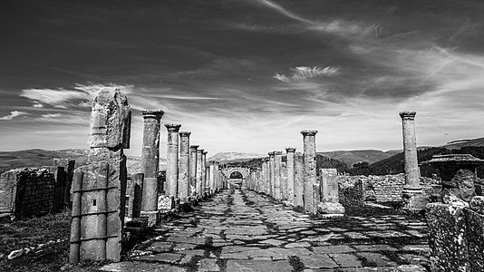 Roman ruins of Djemila. Photograph: Imed el-ali