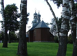 Dřevěný kostel sv. Matouše z roku 1750