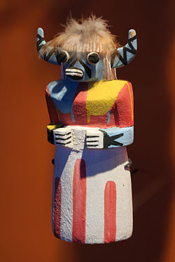 SakwaWakaKatsina (Katsina-Blue-Cow), Hopi kachina doll