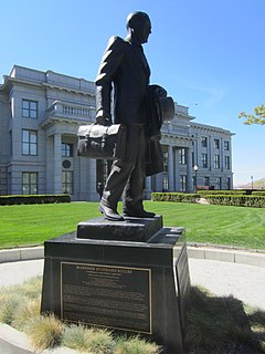 <span class="mw-page-title-main">Statue of Marriner S. Eccles</span> Bronze statue in Salt Lake City, Utah, U.S.