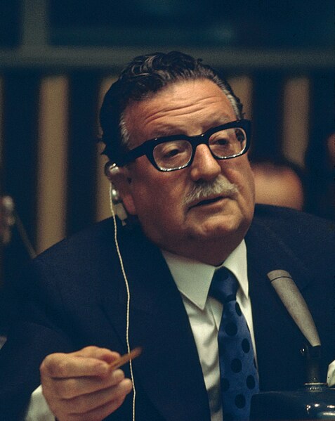 Allende speaking at the UN, c. 1972