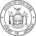 Sello de armas de la Corte de Apelaciones de Nueva York