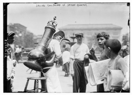 Syrian man selling cold drinks in Lower Manhattan, 1916 Selling cool drinks in Little Syria, Manhattan in 1916.png