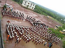Žáci školy se sešli při příležitosti oslav v Den nezávislosti