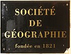 Société de géographie