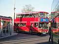 Southern Vectis 4862 Norton Spit (R362 LGH), a Volvo Olympian/Northern Counties Palatine 2, in Newport, Isle of Wight bus station, operating a Walk the Wight shuttle service for walkers who had just finished at Alum Bay.