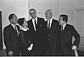 Spark Matsunaga, Patsy Mink, Lyndon B. Johnson, John Burns, Daniel Inouye - 1966 - A1901-36A.jpg