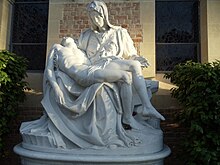 Statue in the frontyard of St. Alban's Episcopal Church on Hilgard Avenue, Westwood, Los Angeles. Statue in the frontyard of St. Alban's Episcopal Church on Hilgard Avenue, Westwood, Los Angeles..JPG
