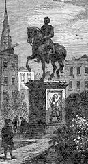 Statue of George I and Hogarth