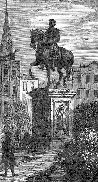 File:Statue of George I and Hogarth's House, 1790 (detail).jpg