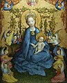 "Madonna ruusutarhassa". Stefan Lochnerin maalaus, n. 1448, Köln