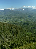 14 km west of Darrington, Washington