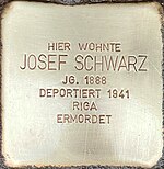 Stolperstein für Josef Schwarz