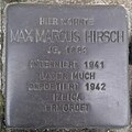 image=File:Stolperstein_Troisdorf_Bergstraße_27_Max_Marcus_Hirsch.jpg