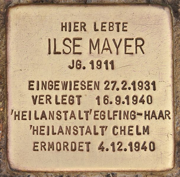 File:Stolperstein für Ilse Mayer (Erlangen).jpg