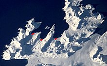 Stromness Bay with (left to right) Husvik, Stromness, and Leith Harbour (NASA imagery).