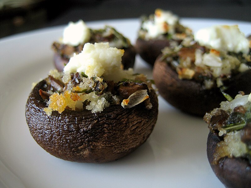 File:Stuffed portabella mushrooms, June 2009.jpg