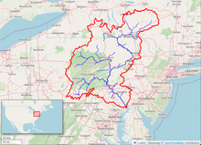 where is the susquehanna river located on a map