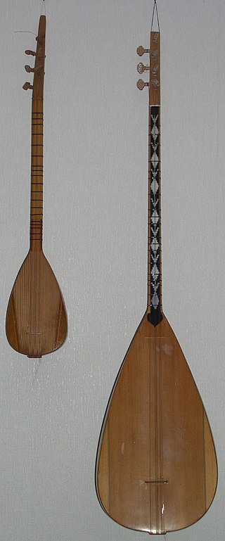<i>Bağlama</i> Stringed musical instrument