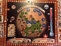 Terraforming Mars spelplan vid slutet av en spelomgång.jpg