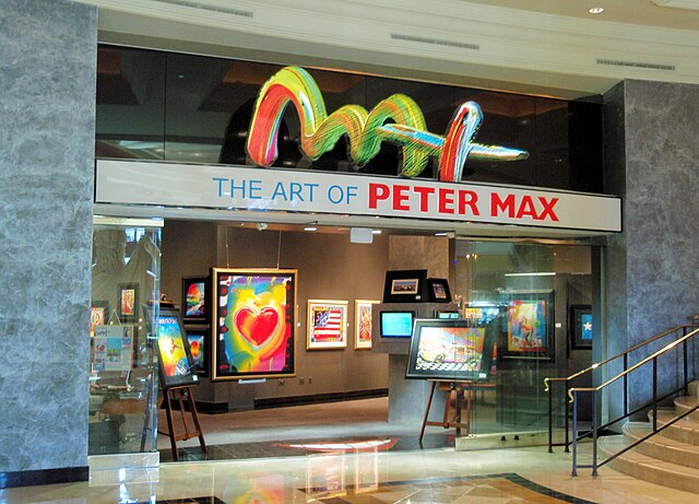 One of Max's art galleries, at The Forum Shops at Caesars in 2008
