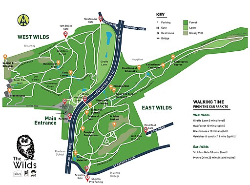 The Wilds Nature Reserve map