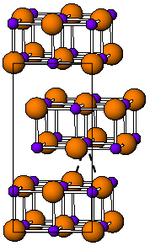 Krystalstruktur af thallium (I) iodid